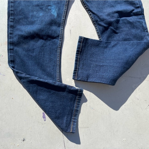 Men’s Levi’s 502 Jeans Blue Straight Leg 36x32 Icon Denim Athletic Stretch Slim - Picture 8 of 13